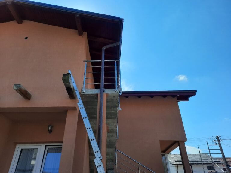 Lucrare sudura balcon inox